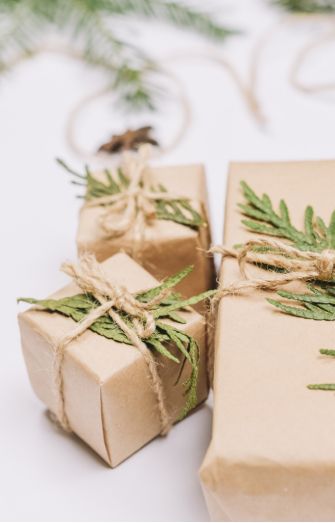 Geschenkverpakking voor Kerstmis