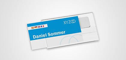 Naamplaatjes/badges Clear 