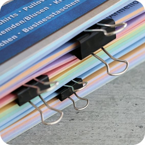 Foldback clips / papierklemmen