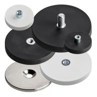 Magneet met rubbercoating