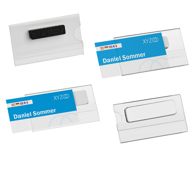 Naamplaatjes/badges Clear 