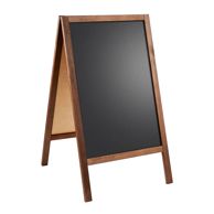 Houten stoepbord