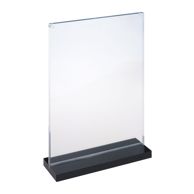Magnetische T-standaard met zwarte voet staand formaat | A4 - 210 x 297 mm