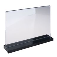 Magnetische T-standaard met zwarte voet liggend formaat | A4 210 x 297 mm