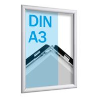Kliklijsten A3 standaard zilver  | 25 mm | in verstek 
