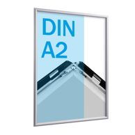 Kliklijsten, aluminium, A2 zilver  | 17 mm | in verstek 