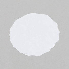 Afsluitsterren voor oogjesmappen, 7 cm, wit 