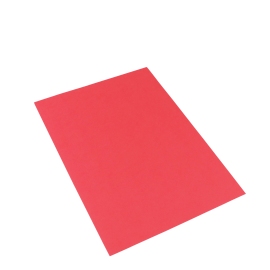 Kartonnen achterflap A4, linnenstructuur rood