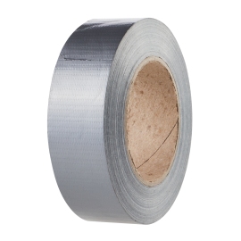 Duct tape op basis van textiel sterk en permanent klevend zilver | 38 mm