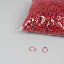 Rubberen elastieken, rood 15 mm | 1 mm