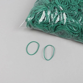 Rubberen elastieken, groen 30 mm | 1 mm