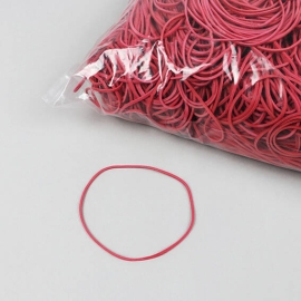 Rubberen elastieken, rood 70 mm | 1 mm