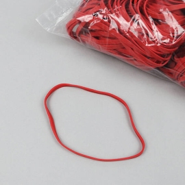 Rubberen elastieken, rood 80 mm | 4 mm