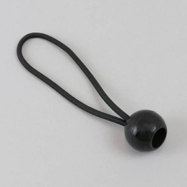 Elastische spanner met bolletje 150 mm | zwart