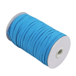 Plat elastiek op rol, 6 mm, blauw (rol á 125 m) 