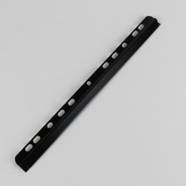 Klemruggen A4, zwart, 3-4 mm, met inhangstrook 
