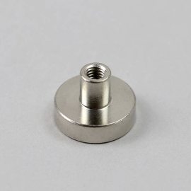 Magneet met draadbus, neodymium 16 mm
