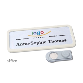 Naambadges Magnet Office 30 wit