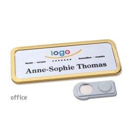 Naambadges Magnet Office 30 gold