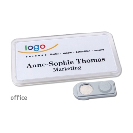 Naambadges Magnet Office 40 transparant
