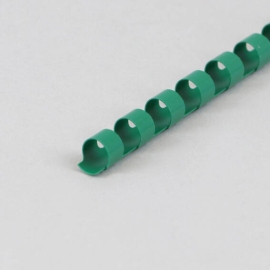 Plastic bindruggen A4, rond 8 mm | groen