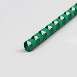 Plastic bindruggen A4, rond 10 mm | groen