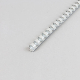 Plastic bindruggen A4, rond 12 mm | grijs