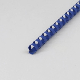 Plastic bindruggen A4, rond 14 mm | blauw