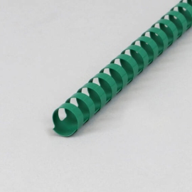 Plastic bindruggen A4, rond 16 mm | groen