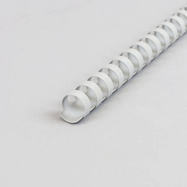Plastic bindruggen A4, rond 16 mm | grijs