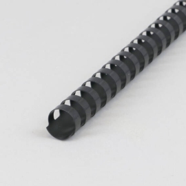Plastic bindruggen A4, rond 19 mm | zwart