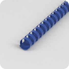 Plastic bindruggen A4, rond 19 mm | blauw