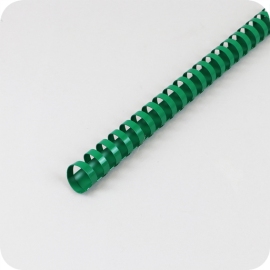 Plastic bindruggen A4, ovaal 22 mm | groen