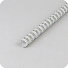 Plastic bindruggen A4, ovaal 22 mm | grijs