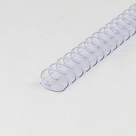 Plastic bindruggen A4, ovaal 32 mm | transparant