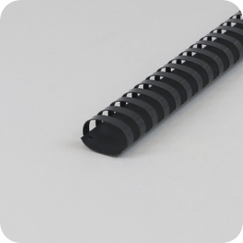 Plastic bindruggen A4, ovaal 32 mm | zwart