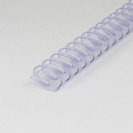 Plastic bindruggen A4, ovaal 38 mm | transparant