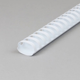 Plastic bindruggen A4, ovaal 38 mm | wit