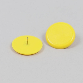 Punaises, ø = 30 mm, geel 