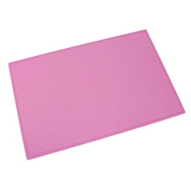 Snijmat, A1, 90 x 60 cm, zelfherstellend, met raster/ruitpatroon roze|grijs