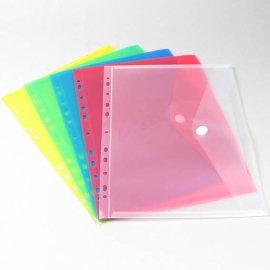 Documentenmappen met inhangstrook, A4, diverse kleuren (10 stuks) 