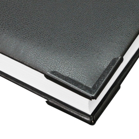 Boekhoeken PS 31, 31 x 31 mm, zwart gelakt 