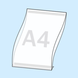 Posterhoezen A4 staand formaat | achterzijde voorzien van 2 hoogwaardige lijmstrips (PET-drager)