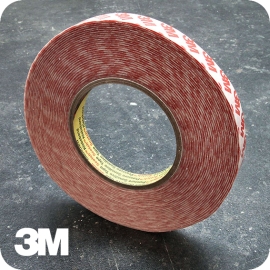 Dubbelzijdig PET tape, zeer sterk/zeer sterk, 3M 9088 12 mm