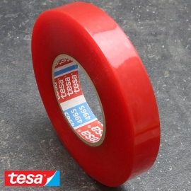 Dubbelzijdig PET tape, zeer sterk/zeer sterk, tesafix 4965 25 mm