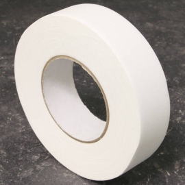 Best Price kopband, linnen tape, met coating wit | 25 mm
