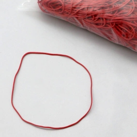 Rubberen elastieken, rood 120 mm | 1 mm