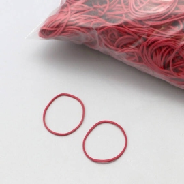 Rubberen elastieken, rood 30 mm | 1 mm