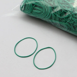 Rubberen elastieken, groen 50 mm | 1 mm