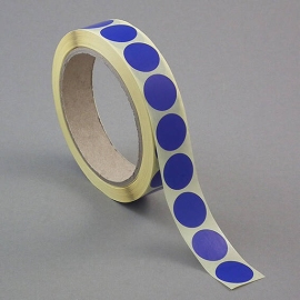 Markerings kleefrondjes, papier koningsblauw | 30 mm